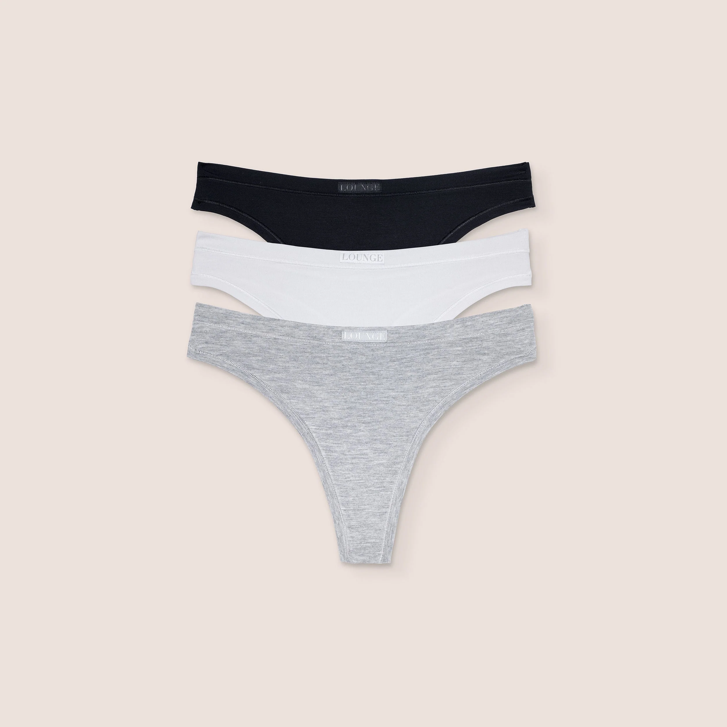Bamboo Comfort Thongs (3-Pack) - Multi