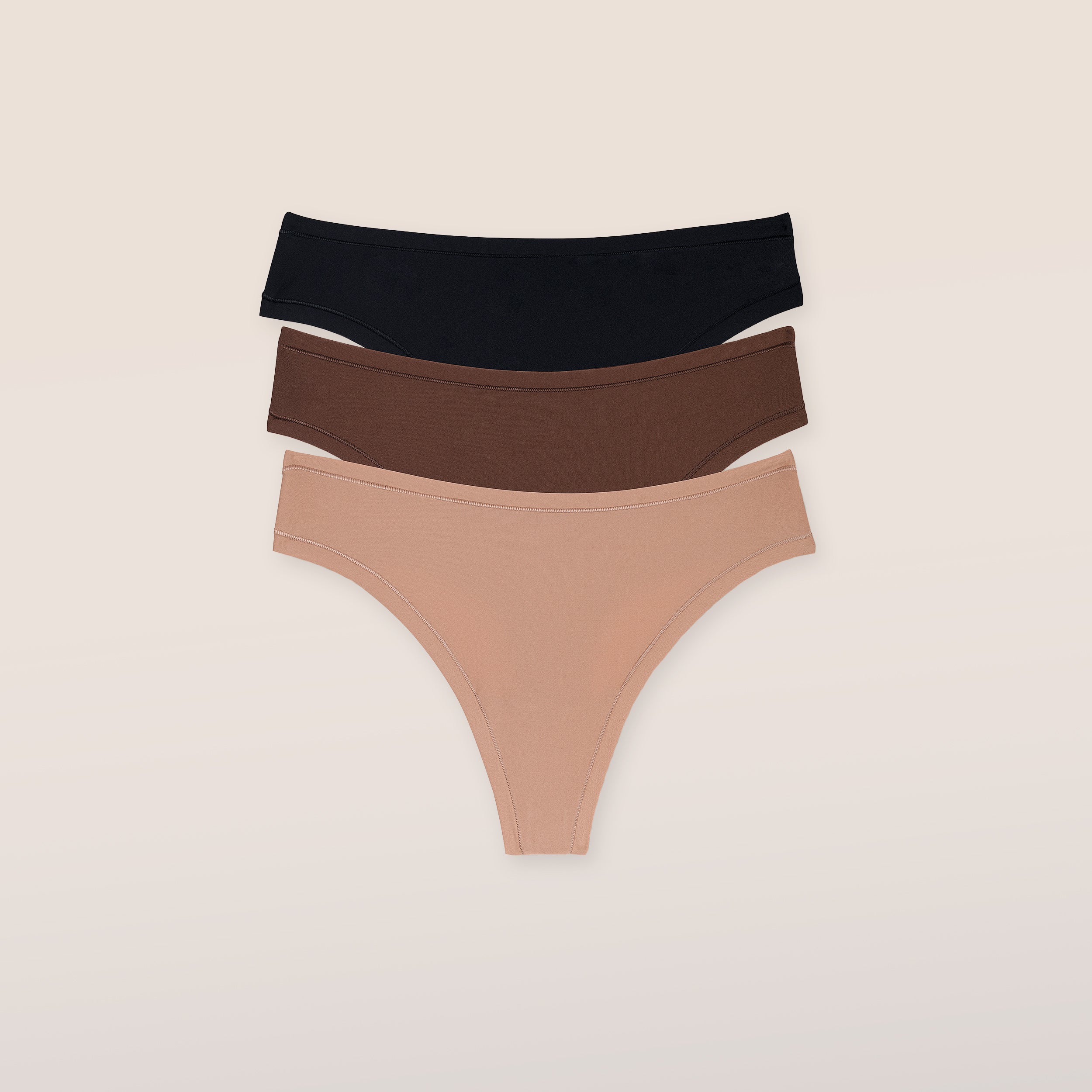 Nude Thong (3-Pack) - Multi