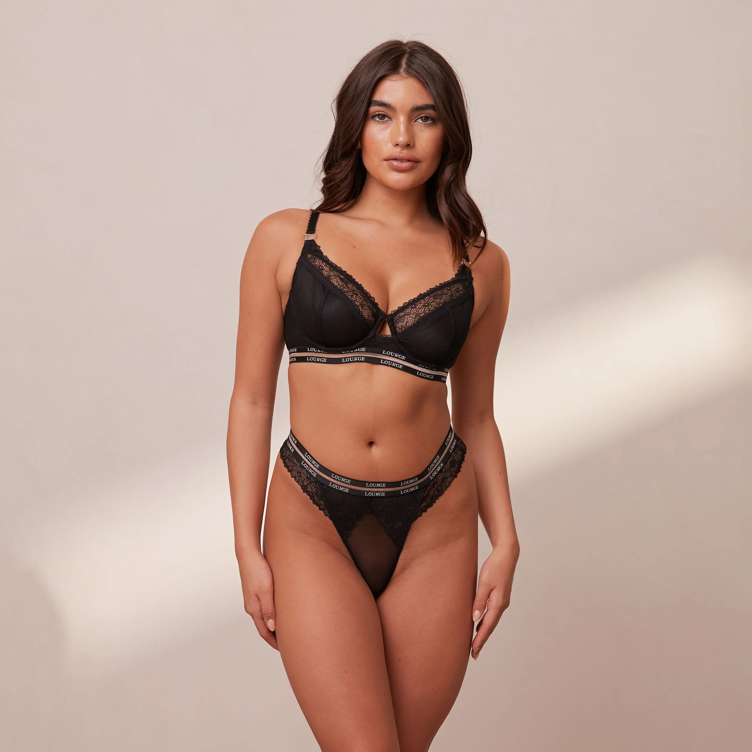 Vogue Balcony Bra  - Black
