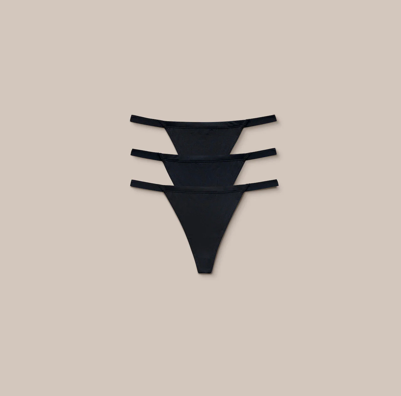Basic G-Strings (3-Pack) - Black