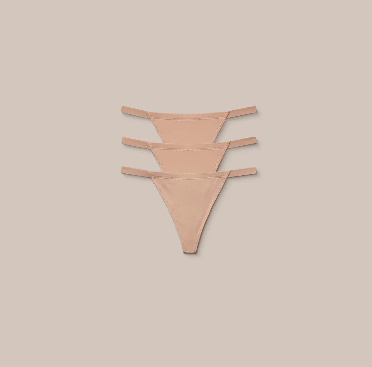 Basic G-Strings (3-Pack) - Honey