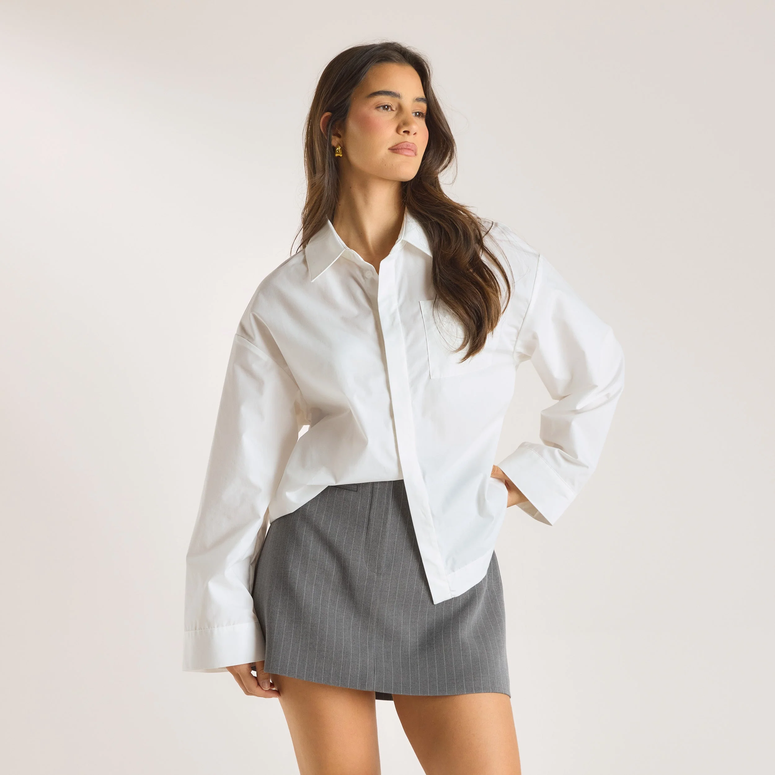 Cotton Shirt - White